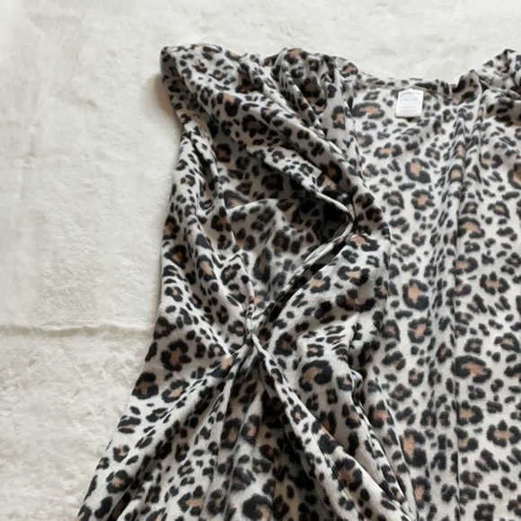 Animal print Liz Claiborne Utility cardigan Black and White Leopard Print - Picture 3 of 5